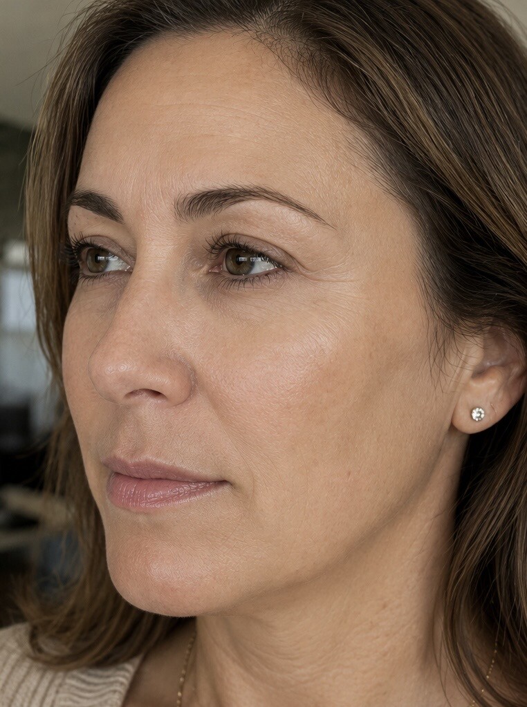 After Red Light Therapy, smoother, firmer skin